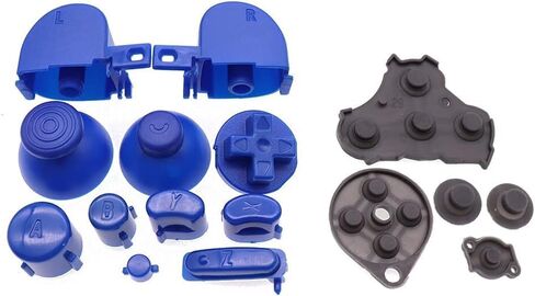 Colorful Full Buttons L R ABXY Keypad Buttons with Silicone Conductive Button Pad for NGC Controller (Pink) in Saudi Arabia