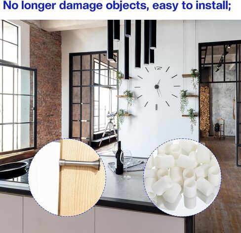 30 PCS Plastic Rubber Door Stoppers Replacement Tips, Universal Size White Door Stopper for Wall Protection in Saudi Arabia