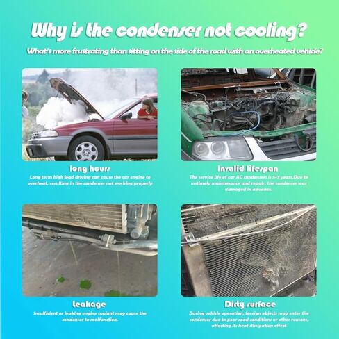 Rayten 3282 Air Conditioning A/C Condenser Compatible with 2003-2009 Lexus GX470/ 2003-2009 Toyota 4Runner LX3030113 TO3030199 in Saudi Arabia