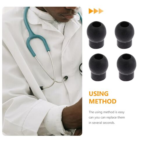 Mobestech 4pcs Earplugs Ear Tips for Stethoscopes Stethoscope Accessories Stethoscope Replacement Earbud Stethoscope Replacement Ear Tips Stethoscope Ear Tips Replacement Ear Beans Gourd PVC in Kuwait