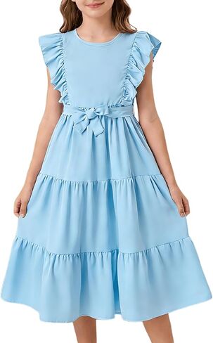 الفتيات الصيفات الصيفية فستان الأكمام الفواك in Kuwait