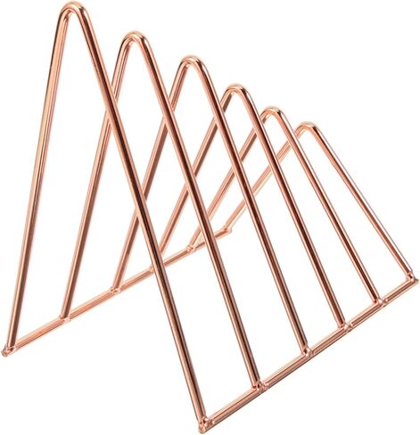 TEHAUX 1set Retractable Double-Layer Book Stand Elegant Triangle Desktop Organizer for Home Office for Books Magazines and Files Scandinavian Design in Saudi Arabia
