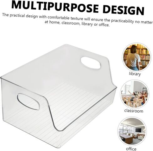 Storage Box for Books Book Storage Organizer Acrylic Book Storage Box Multi Boxes for Home in Saudi Arabia