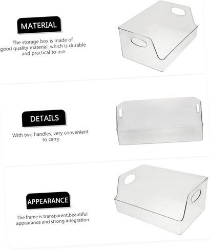 Storage Box for Books Book Storage Organizer Acrylic Book Storage Box Multi Boxes for Home in Saudi Arabia