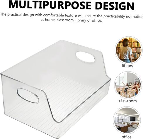 Acrylic Book Storage Box Transparent Multipurpose Organizer for Home and Office for Magazines Newspapers and Crafts Keeps Spaces Tidy and Stylish in Kuwait