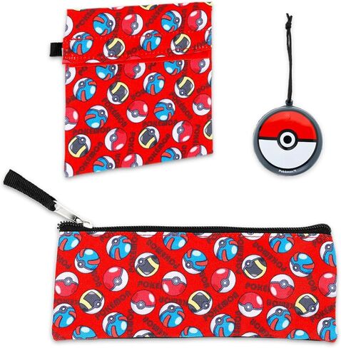 Pokemon Backpack Set - Bundle with 16" Pikachu Backpack, Utility Case, Pencil Holder, Water Bottle, Stickers, More | Pokemon School Bag Set for Kids, Boys, Girls in Saudi Arabia