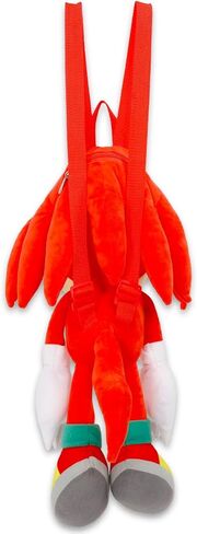 Sonic The Hedgehog Knuckles The Echidna Plushie Backpack Set - Bundle with 18" Knuckles Plush Doll with Carrying Straps Plus Stickers, More Gifts for Kids, Boys in Saudi Arabia