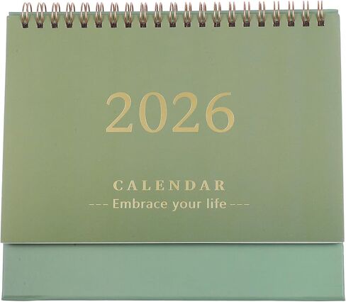 تقويم مكتب صغير 2025-2026، مخطط تقويم شهري قابل للطي لمدة 18 شهرًا، من يوليو 2025 إلى ديسمبر 2026، للمدرسة والمكتب المنزلي، أخضر زيتوني in Saudi Arabia