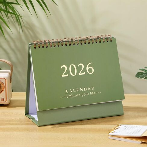 تقويم مكتب صغير 2025-2026، مخطط تقويم شهري قابل للطي لمدة 18 شهرًا، من يوليو 2025 إلى ديسمبر 2026، للمدرسة والمكتب المنزلي، أخضر زيتوني in Saudi Arabia