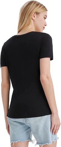 Merino Protect 100% Merino Wool V Neck T-Shirt Women Short Sleeve Shirts Odor Resistance Tops for Outdoor Hiking 2Pack in Kuwait