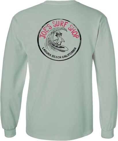 JOES SURF SHOP Men's Papa Joe Logo Long Sleeve Cotton Tees. Reg, Big and Tall in Saudi Arabia
