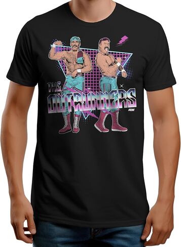 AEW The Outrunners - Super Vascular (Amazon Exclusive) T-Shirt in Kuwait