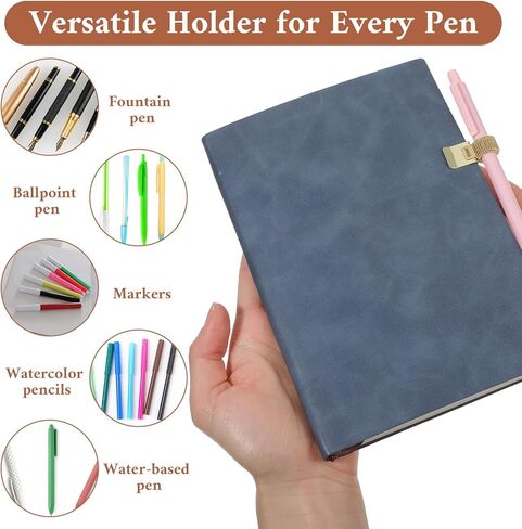 5 قطع من حاملات الأقلام للحافظة، حامل مشبك قلم معدني قابل للتعديل مع حلقة زنبركية قابلة للسحب ملحق حامل أقلام معدني للكمبيوتر المحمول والمكتب المنزلي (ذهبي) in Kuwait