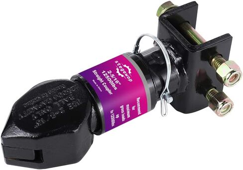 وصلة مقطورة قابلة للتعديل 2-5/16 بوصة مع مزلاج الزناد SAE الفئة IV 12500 رطل لسحب RV والقارب والتخييم (أسود) (12500LBS 2-5/16 بوصة) in Kuwait