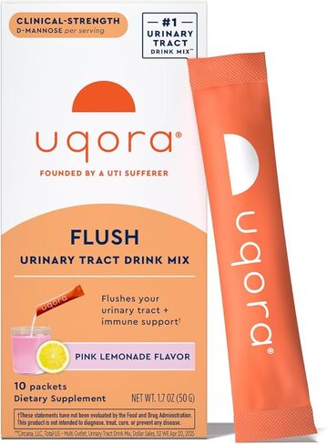 Flush Urinary Tract Health Drink Mix, Pink Lemonade Flavor, 10 Packets in Saudi Arabia