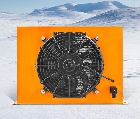 AH1417T-CA DC12V 150L/دقيقة مروحة مبرد الزيت الهيدروليكي 120 واط الزيت الهيدروليكي المبرد مبرد الهواء تبديد الحرارة استبدال # AH1417T in Kuwait