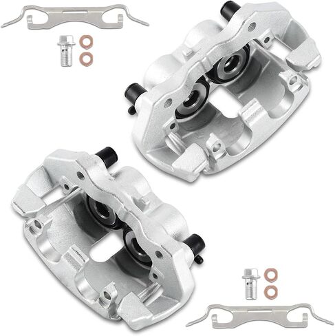 Front Brake Caliper Kit Right + Left Assembly w/Bracket 18-B5296 18-B5297 Compatible for Dodge Durango Grand Cherokee 2011-2018 with 330mm Disc Brakes (Set of 2) in Saudi Arabia