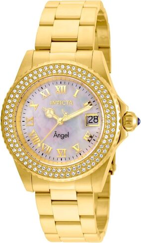Invicta Women's 22875 Angel Analog Display Quartz Gold Watch in Saudi Arabia