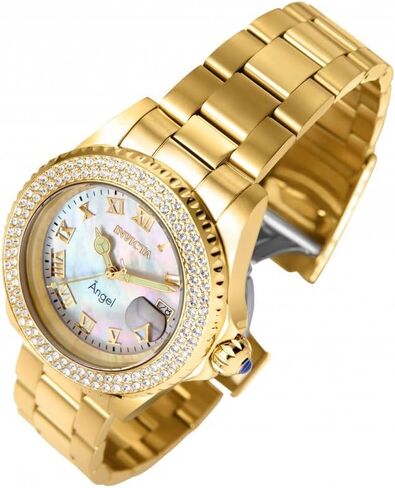 Invicta Women's 22875 Angel Analog Display Quartz Gold Watch in Saudi Arabia