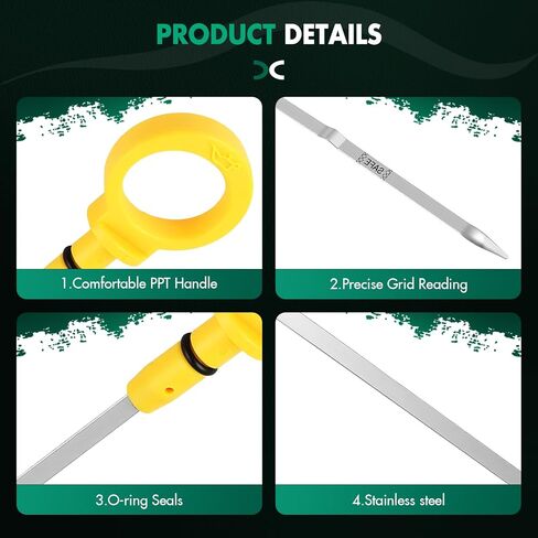 SCITOO Engine Oil Dipstick 921-122 for Chrysler Town & Country 3.6L 2011-2016,for Dodge Grand Caravan 3.6L 2011-2019,for Ram C/V 3.6L 2012-2015,Engine Oil Measuring Rod Dip Stick #5184013AI,921122 in Saudi Arabia