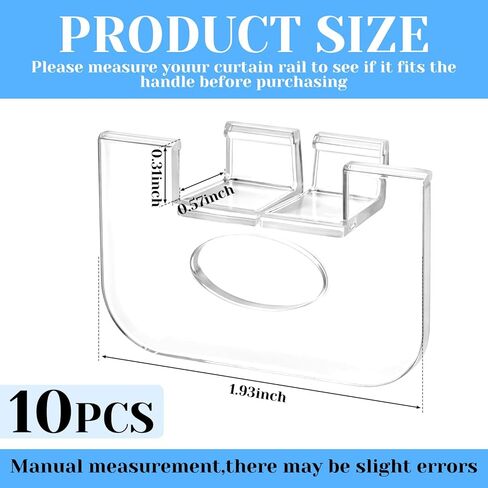 Sliner 10 Pcs Cordless Honeycomb Shade Lift Handles, Replacement Pull Handles for 3/4" Pleat Cellular Blinds, Fit Blind Pulls for Honeycomb Shades Made After 2015 in Kuwait