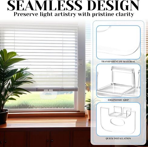 Sliner 10 Pcs Cordless Honeycomb Shade Lift Handles, Replacement Pull Handles for 3/4" Pleat Cellular Blinds, Fit Blind Pulls for Honeycomb Shades Made After 2015 in Kuwait