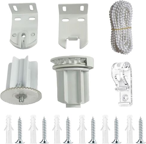 Roller Shade Clutch Kit for 1.5"/38mm Tube, Window Shade Repiar Kit Complete with Metal Brackets, Clutch, Bead Chain, End Plug & Child Safty P-Clip, Curtain Roller Blind Accessories, Heavy Duty in Saudi Arabia