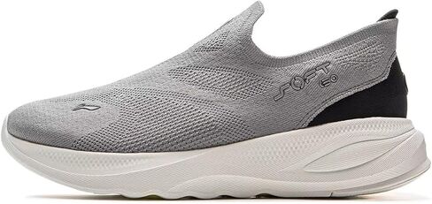 LI-NING Soft GO 2 Knit أحذية ترفيهية رجالية عاكسة للتنفس أحذية كاجوال عصرية رائعة AGLV017 in Saudi Arabia