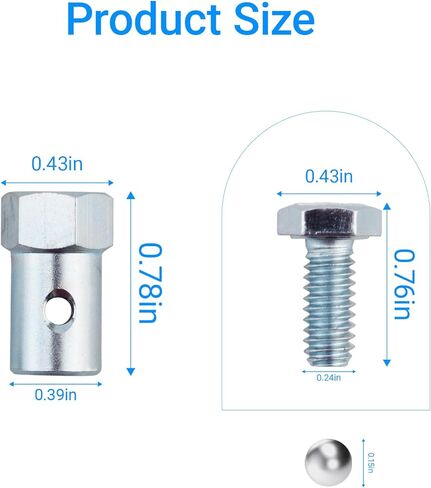 4 قطع 03339 عالمي 1/8 بوصة يتوقف كابل الخانق لإصلاحات التحكم في الخانق لمعدات السيارات DIY، طقم إصلاح كابل فرامل القابض لعربة التسوق والدراجات والدراجات النارية in Kuwait