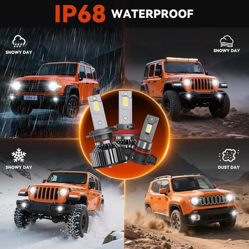 YCLL Compatable with GM-C Acadia 2007-2012 LED Bulb Combo Pack,6500K White,500% Brightness,70W,6 Pack in Kuwait