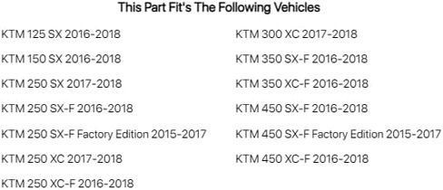 Acerbis حاجز خلفي أبيض لـ KTM 350 XC-F 2016-2018 in Saudi Arabia