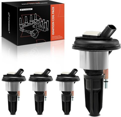 A-Premium Ignition Coils Pack Compatible with Chevrolet Chevy Trailblazer 2002-2005 4.2L, GMC Canyon 2004-2006 2.8L 3.5L, Envoy 2002-2005 4.2L, Hummer Isuzu Saab, 4-PC Set in Saudi Arabia