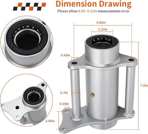 Rear Axle Bearing Housing Carrier Hub for Yamaha Blaster 200 YFS200 1988-2002 2XJ-25311-00-35 in Saudi Arabia