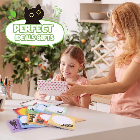 ملاحظات لاصقة على شكل قطة سوداء، 9 وسادات بتصميمات لطيفة، ملاحظات ذاتية اللصق، 3 × 3 بوصات، 50 ورقة/وسادة، لوحة ملاحظات ذاتية اللصق مثالية للمكتب والمدرسة والمنزل in Kuwait