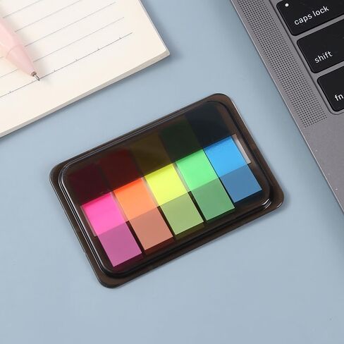 100PCS Colorful Small Sticky Notes 5 Colors Removable Sticky Tabs File Folder Labels for Notebooks, Home,Office(Type C) in Saudi Arabia