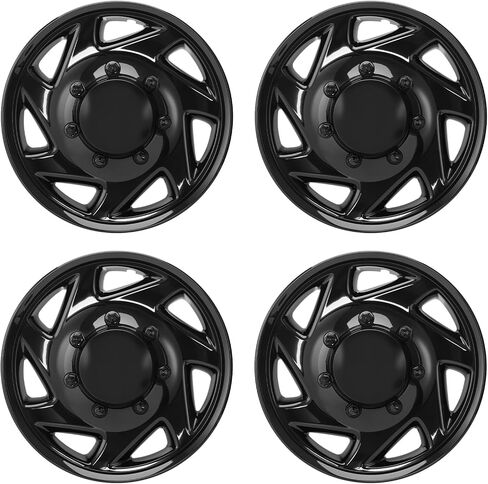 أغطية المحور متوافقة مع شاحنة Ford F250 F350؛ E150 E250 E350 E450 فان. F250 SuperDuty F350 SuperDuty;رحلة; تناسب جميعها فقط العجلات الفولاذية ذات 8 عروات مقاس 16 بوصة؛ مجموعة من 4 عبوات (فضية) in Saudi Arabia