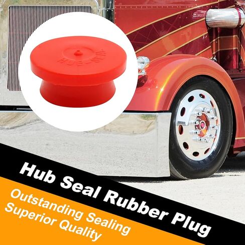 Anxingo 20 قطعة من المقابس المطاطية Hubcap 1-1/8 بوصة لختم قابس غطاء المحور، سدادة المحور سهلة التركيب، سدادات جانبية حمراء بديلة لأغطية محور Stemco استبدال 359-5990 343-4009 in Saudi Arabia