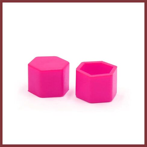 20Pcs 21 x 20mm Pink Luminous Car Wheel Tyre Hub Screw Bolt Nut Cap Covers Universal for Vehicle Vehicle Components Replace Parts in Saudi Arabia