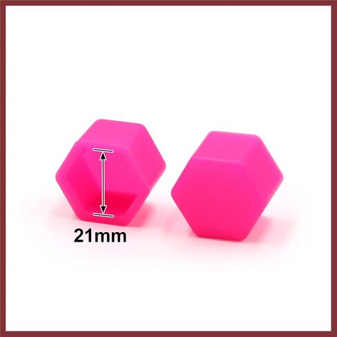 20Pcs 21 x 20mm Pink Luminous Car Wheel Tyre Hub Screw Bolt Nut Cap Covers Universal for Vehicle Vehicle Components Replace Parts in Saudi Arabia