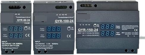 1pcs AC-DC 12V 24V 60W 100W 150W DIN Rail Switching Power Supply with Industrial Step Shaped Digital Display for LED Light Strip(QYR-60-12V 4.5A) in Saudi Arabia