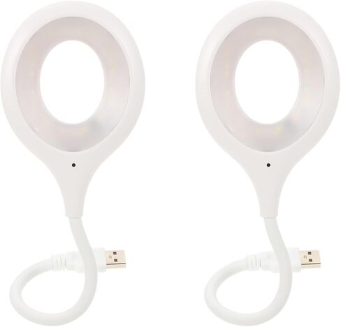 Gadpiparty 2pcs Voice Control USB Reading Flexible Gooseneck Led Light for Bedside Reading Soft Night Light Smart Voice Activation for Bedroom Office and Study Use in Saudi Arabia