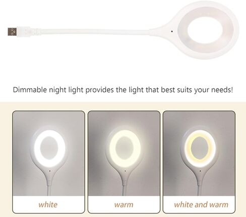 Gadpiparty 2pcs Voice Control USB Reading Flexible Gooseneck Led Light for Bedside Reading Soft Night Light Smart Voice Activation for Bedroom Office and Study Use in Saudi Arabia