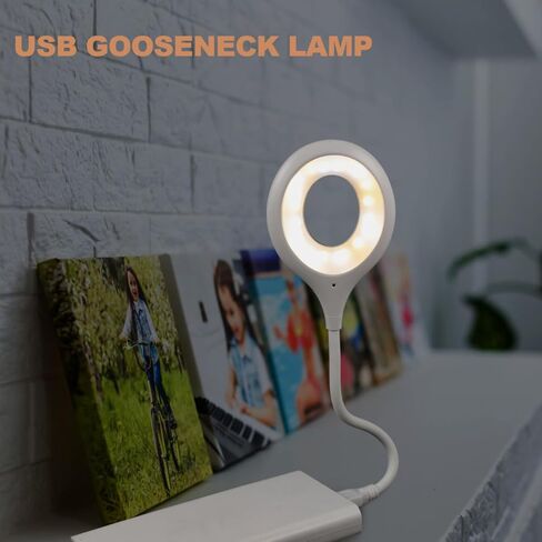Gadpiparty 2pcs Voice Control USB Reading Flexible Gooseneck Led Light for Bedside Reading Soft Night Light Smart Voice Activation for Bedroom Office and Study Use in Saudi Arabia