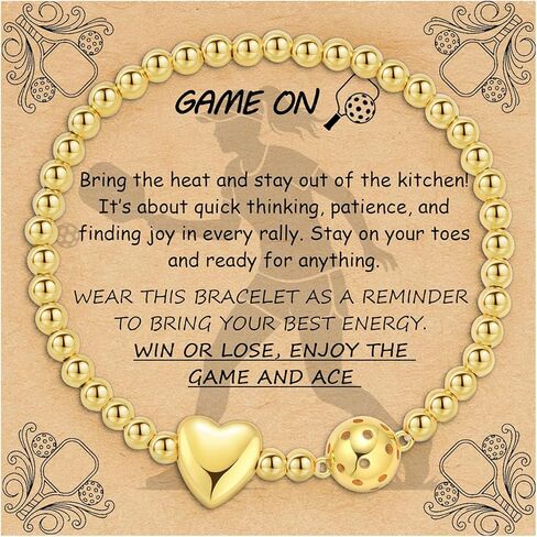 سوار الكرة اللينة والكرة الطائرة وكرة السلة وكرة القدم والتنس وكرة البيسبول للفتيات والنساء، هدايا مجوهرات رياضية مطلية بالذهب عيار 14 قيراط للفتيات المراهقات، سلسلة ربط قابلة للتعديل مع بطاقة ملهمة in Kuwait