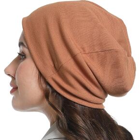 قبعة صغيرة مترهلة للنساء والرجال، قبعة صغيرة دافئة للشتاء منسوجة من القطن، مقاومة للرياح، خفيفة الوزن، قبعة جمجمة محبوكة بشكل مترهل in Kuwait