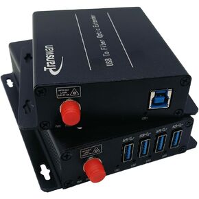 4 منافذ USB 3.2 عبر موسع الألياف الضوئية أحادي الوضع حتى 250 مترًا، وسرعة فائقة تبلغ 5 جيجابت في الثانية متوافقة مع USB 2.0/USB 1.1 (BY-USB-805DF (مع 2 × موصل ألياف LC)) in Kuwait