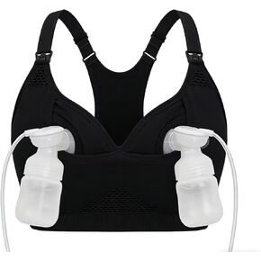 4HOW Pumping Bra بدون استخدام اليدين، حمالات صدر للرضاعة الطبيعية، حمالة صدر رياضية للأمهات in Kuwait
