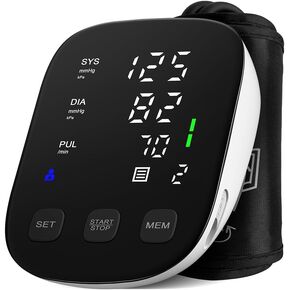 جهاز قياس ضغط الدم، جهاز قياس ضغط الدم التلقائي من أعلى الذراع للاستخدام المنزلي، جهاز ضغط الدم، شاشة عرض خلفية كبيرة، سوار BP رقمي دقيق وقابل للتعديل in Kuwait