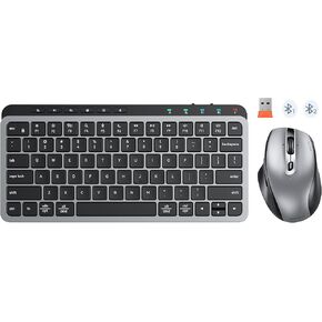 MEETION Wireless Bluetooth Keyboard and Mouse Combo, Rechargeable Slim Wireless Keyboard and Mouse, 3 Multi-Device Connection, Low-Profile Compact Keyboard, for PC Laptop Tablet iPad, Windows/Mac/iOS in Kuwait