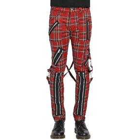 سروال Tripp رجالي Punk Bondage [أحمر منقوش] in Kuwait